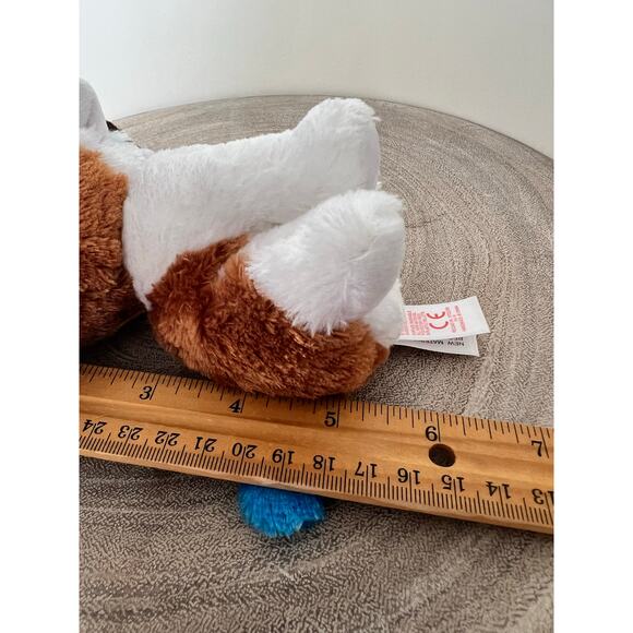 Ty Beanie Boos Duke The Dog Blue Glitter Eyes and Blue Tail Tip - Picture 6 of 9